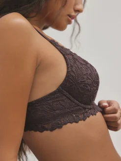 Chocoladebruin - Kanten ultieme comfortabele beha*Next Best