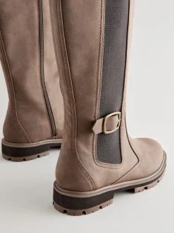 - Kniehoge Chelsea Boots met gesp*Next