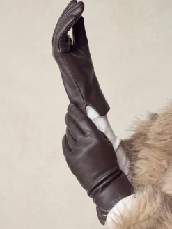 Chocoladebruin - Leren handschoenen*Next Clearance