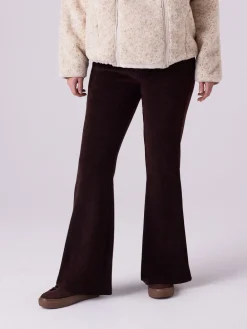 Chocoladebruin - Maternity Cord Flare Trousers*Next Hot