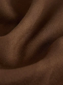 Chocoladebruin - Maxi rok met linnen*Next Best