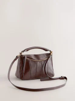 Chocoladebruin - Panel Cross-Body Bag*Next Clearance