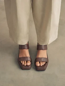 - Premium Leather Craft Wedge Heels*Next Outlet