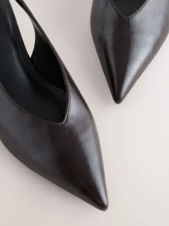 - Punt Toe Lage Slingback Naaldhak Schoenen*Next Online