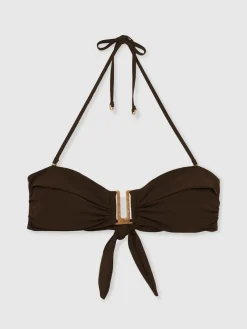 - Carina Removable-Strap Bandeau Bikini Top*Reiss Outlet