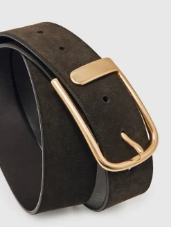 - Iyla leren riem met halve gesp*Reiss Sale