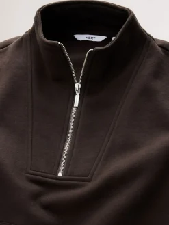 - Relaxed fit sweatshirt van zware katoenrijke jersey met ritssluiting bij de hals*Next Best