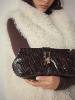 Chocoladebruin - Ruime clutch*Next Outlet