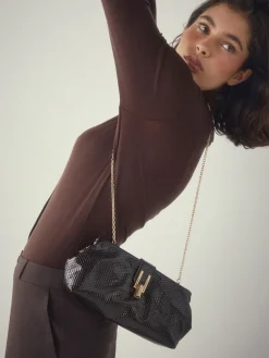 Chocoladebruin - Ruime clutch*Next Outlet