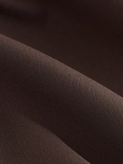 Chocoladebruin - Satijnen overslagblazer*Next Hot