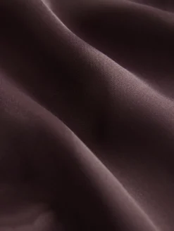 Chocoladebruin - Satijnen midirok*Next New