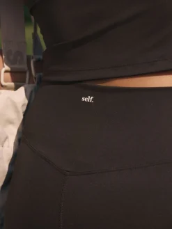 Chocoladebruin - Legging met hoge taille*self. Discount