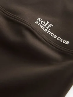 Chocoladebruin - Legging met hoge taille*self. Discount