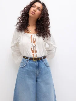 Chocoladebruin - Skinny PU Domed Stud Belt*Next Clearance