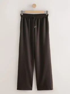 Chocoladebruin - Slinky trainingsbroek met wijde pijpen en zijstrepen*Next Discount