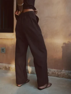 - Smart Front Linen Blend Wide Leg Trousers*Next Hot