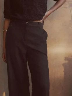 - Smart Front Linen Blend Wide Leg Trousers*Next Hot