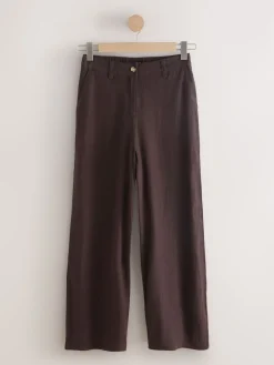 - Smart Front Linen Blend Wide Leg Trousers*Next Hot