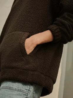 - Soft Teddy Borg Longsleeve Hoodie*Next Hot