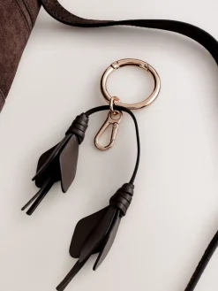 Chocoladebruin - Suede Flower Charm Cross-Body Bag*Next Online