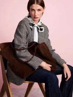 Chocoladebruin - Tabitha Simmons x Sophie Suede Shopper Bag*Next Hot