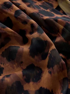 Chocoladebruin - Tie Side Maxi Sheer Skirt*Next Hot