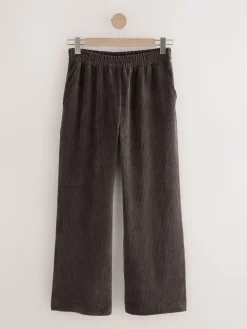 Chocoladebruin - Wijde pijpen zachte corduroy broeken*Next Clearance