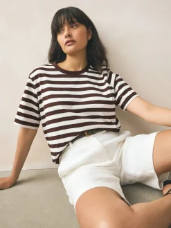 - Dik T-shirt met ronde hals en korte mouwen*Next Hot