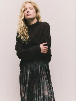 - 2-In-1 Knitted Jumper with Pleated Midi Skirt*Next New