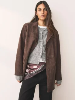 Chocoladebruin met stippen - Vierkante satijnen sjaal*Next Sale