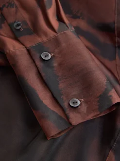 - Overhemd met doorschijnende lange mouwen*Next