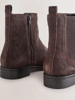 Chocoladebruin suède - Forever Comfort® Chelsea-enkellaarzen*Next Clearance