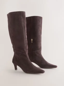 - Forever Comfort® Knee High Chisel Toe Heeled Boots*Next Outlet