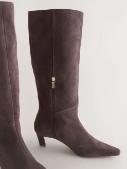 - Forever Comfort® Knee High Chisel Toe Heeled Boots*Next Outlet