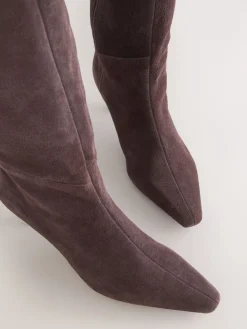 - Forever Comfort® Knee High Chisel Toe Heeled Boots*Next Outlet