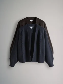 - 2 Pack Knitted Cable Cardigans*The Set