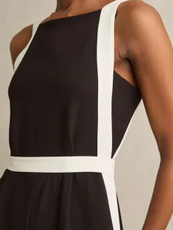 - Salma Colourblock Wide Leg Belted Jumpsuit*Reiss Discount