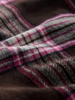 Chocolade/roze geruit - Minirok*Next