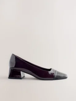 - Forever Comfort® Toe Cap Low Block Court Heels*Next