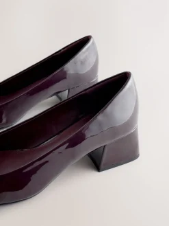 - Forever Comfort® Toe Cap Low Block Court Heels*Next