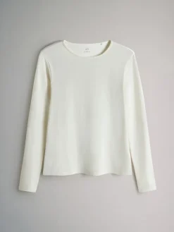 - - 7 T-shirts met lange mouwen en ronde hals*The Set Discount