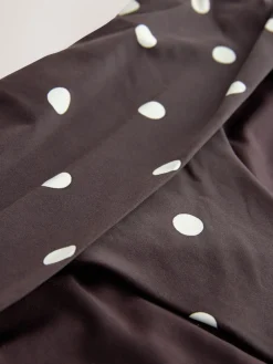 Chocolate Brown/Cream Spot - Bikinibroekjes*Next