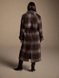 Chocoldebruin geruit - Trenchcoat*Next