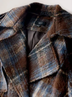 Chocoldebruin geruit - Trenchcoat*Next