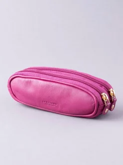 Cranberry - dubbele brillenkoker*Lakeland Leather Clearance