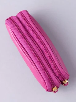 Cranberry - dubbele brillenkoker*Lakeland Leather Clearance