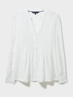 Abigail Pintuck Blouse*Crew Clothing Clearance