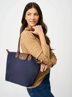 Classic Zip Top Nylon Tote Bag*Crew Clothing