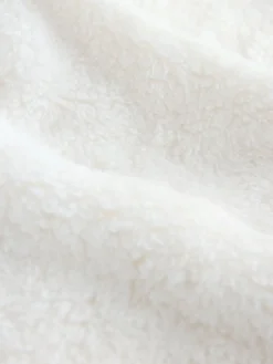 Crème - Borg fleece met korte rits*Next Discount