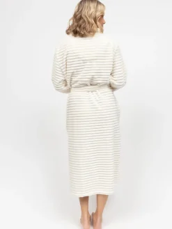 - Striped Sealskin Fleecy Dressing Gown*Cyberjammies Clearance